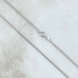 Flat Mariner Chain 1.85gr / 50cm / 1.4mm White Gold +3 18K
