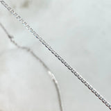 Flat Mariner Chain 1.6gr / 45cm / 1.4mm White Gold +3 18K
