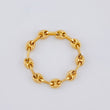 Gc Diamond Cut Ring 0.75 g / T6 3/4 - 6 1/2 Yellow Gold 18K