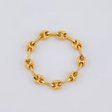Gc Diamond Cut Ring 0.75 g / T6 3/4 - 6 1/2 Yellow Gold 18K