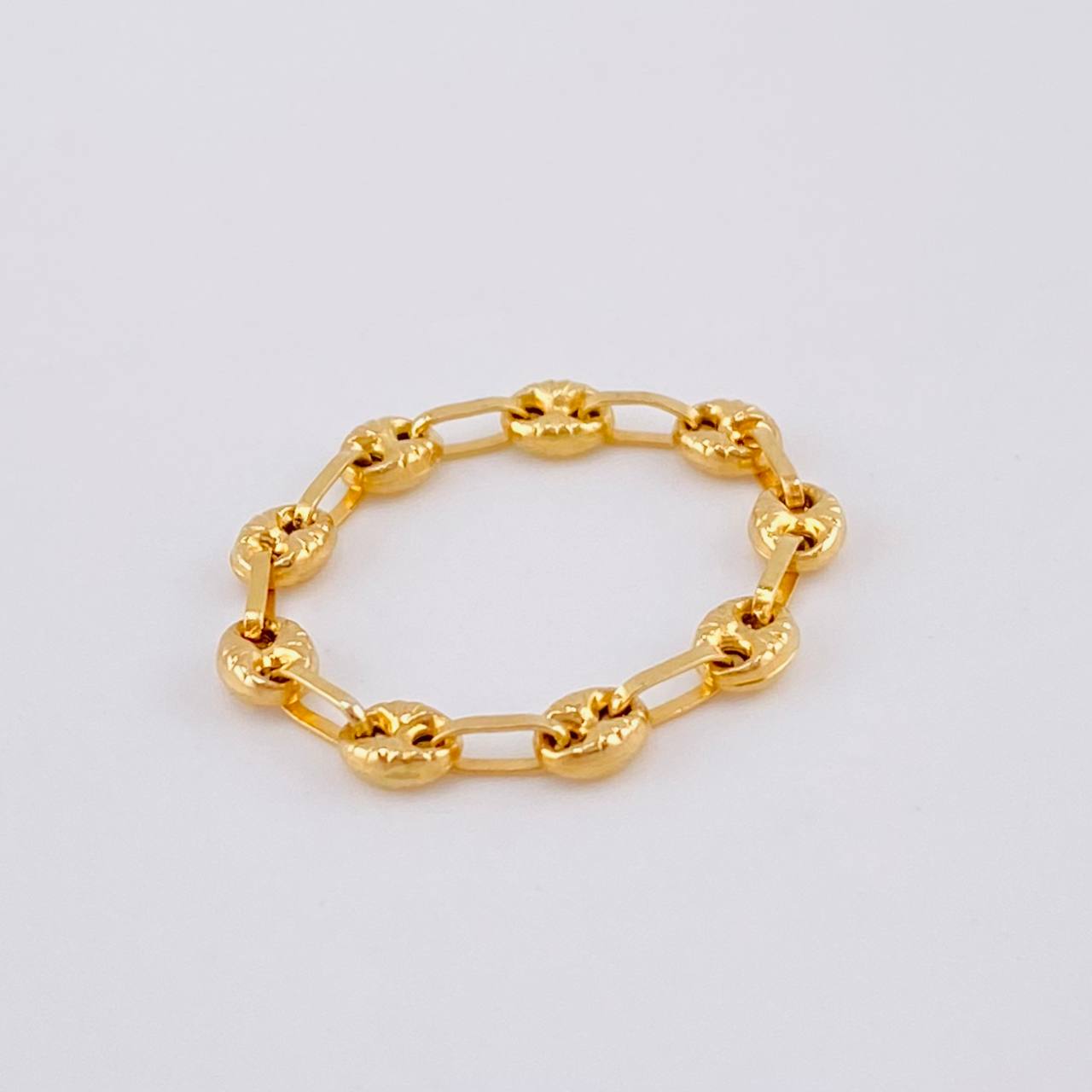 Gc Diamond Cut Ring 0.75 g / T6 3/4 - 6 1/2 Yellow Gold 18K