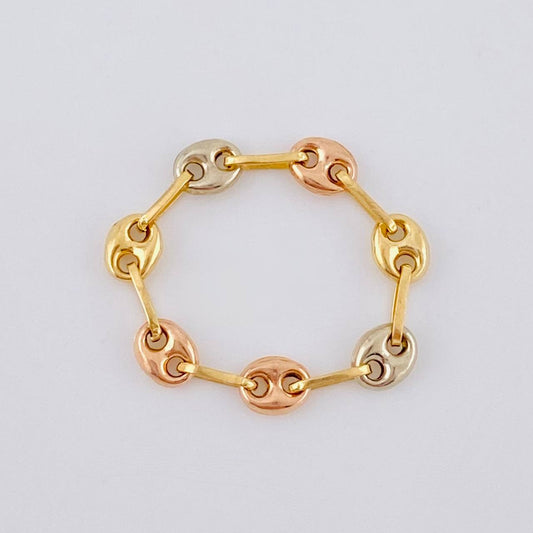 Ring Gc 0.45 g / T3 - 2 3/4 Three Golds 18K