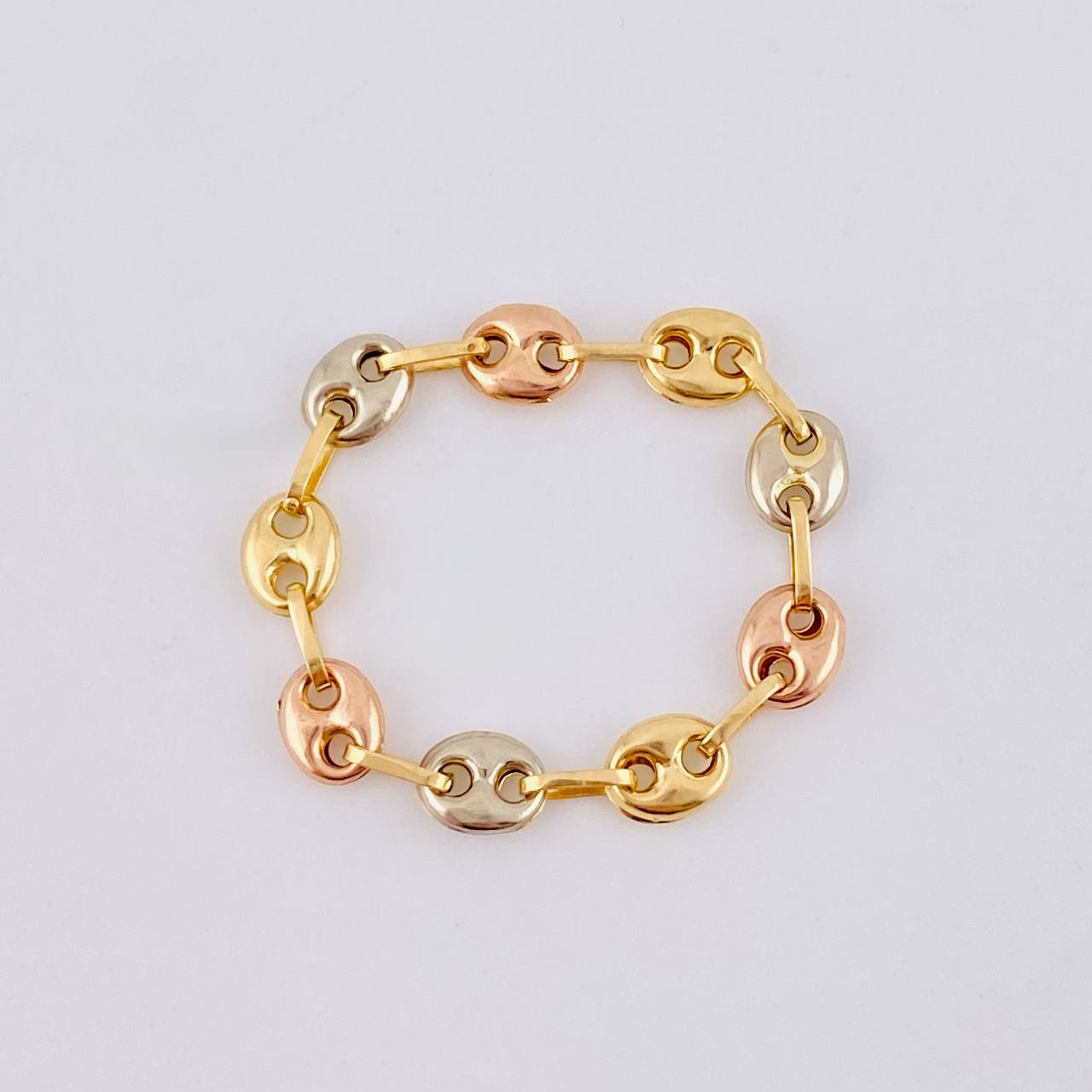 Ring Gc 0.8 g / T9 3/4 - 10 Three Golds 18K