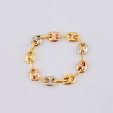 Ring Gc 0.8 g / T9 3/4 - 10 Three Golds 18K