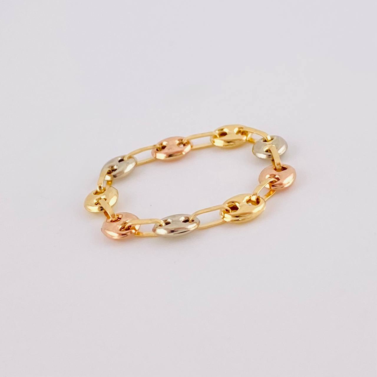 Ring Gc 0.8 g / T9 3/4 - 10 Three Golds 18K