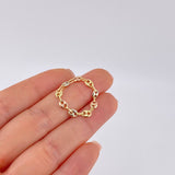 Ring Gc 0.8 g / T9 3/4 - 10 Three Golds 18K