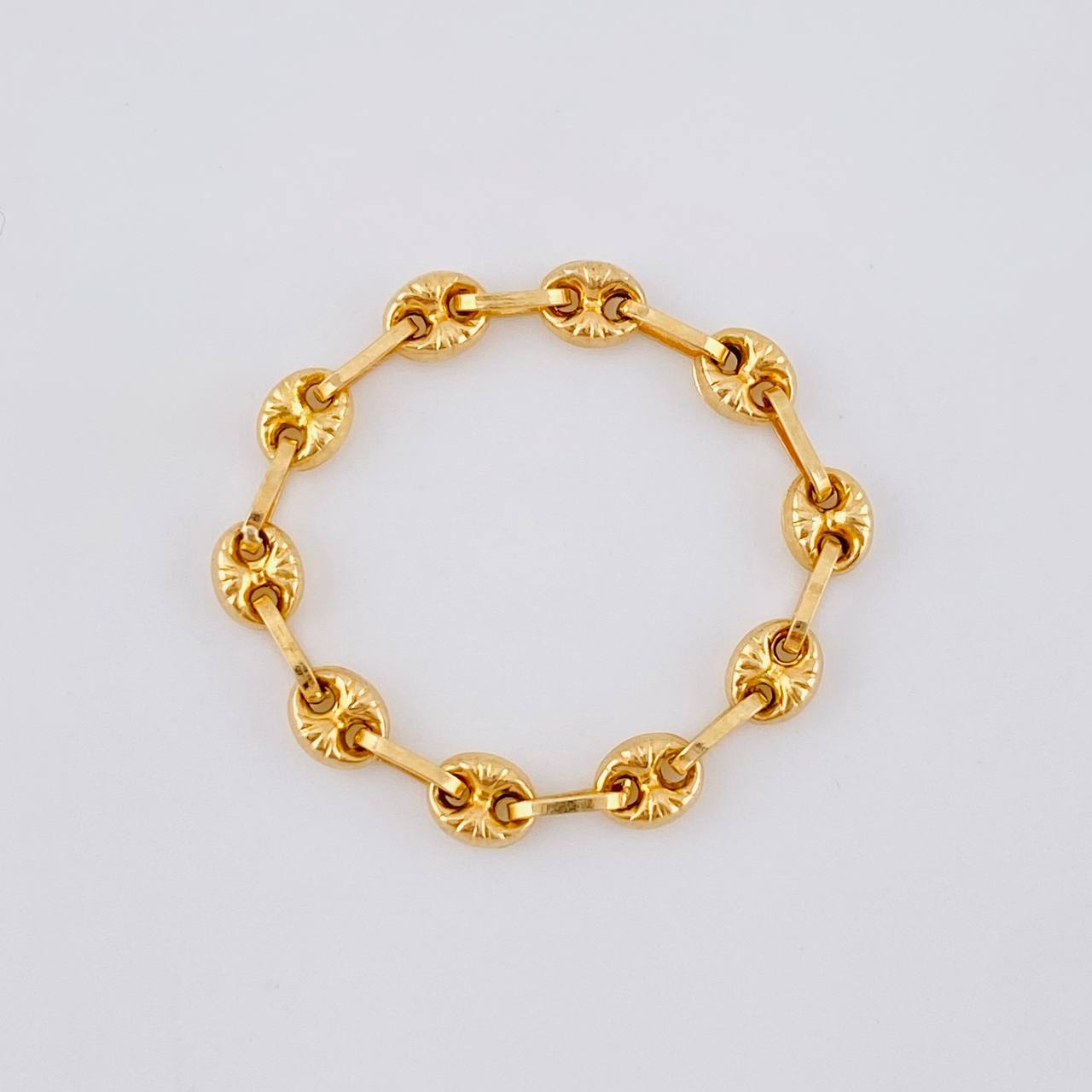 Gc Diamond Cut Ring 0.85 g / T9 3/4 - 9 1/2 Yellow Gold 18K