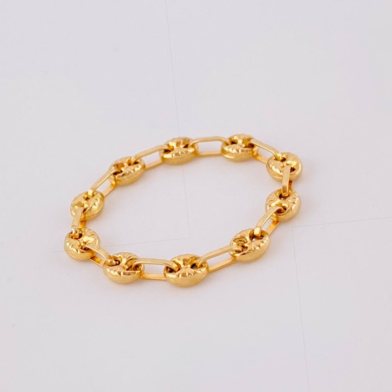 Gc Diamond Cut Ring 0.85 g / T9 3/4 - 9 1/2 Yellow Gold 18K