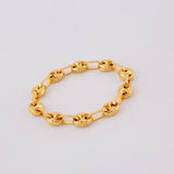 Gc Diamond Cut Ring 0.85 g / T9 3/4 - 9 1/2 Yellow Gold 18K