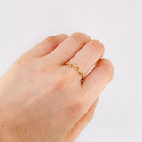 Gc Diamond Cut Ring 0.85 g / T9 3/4 - 9 1/2 Yellow Gold 18K