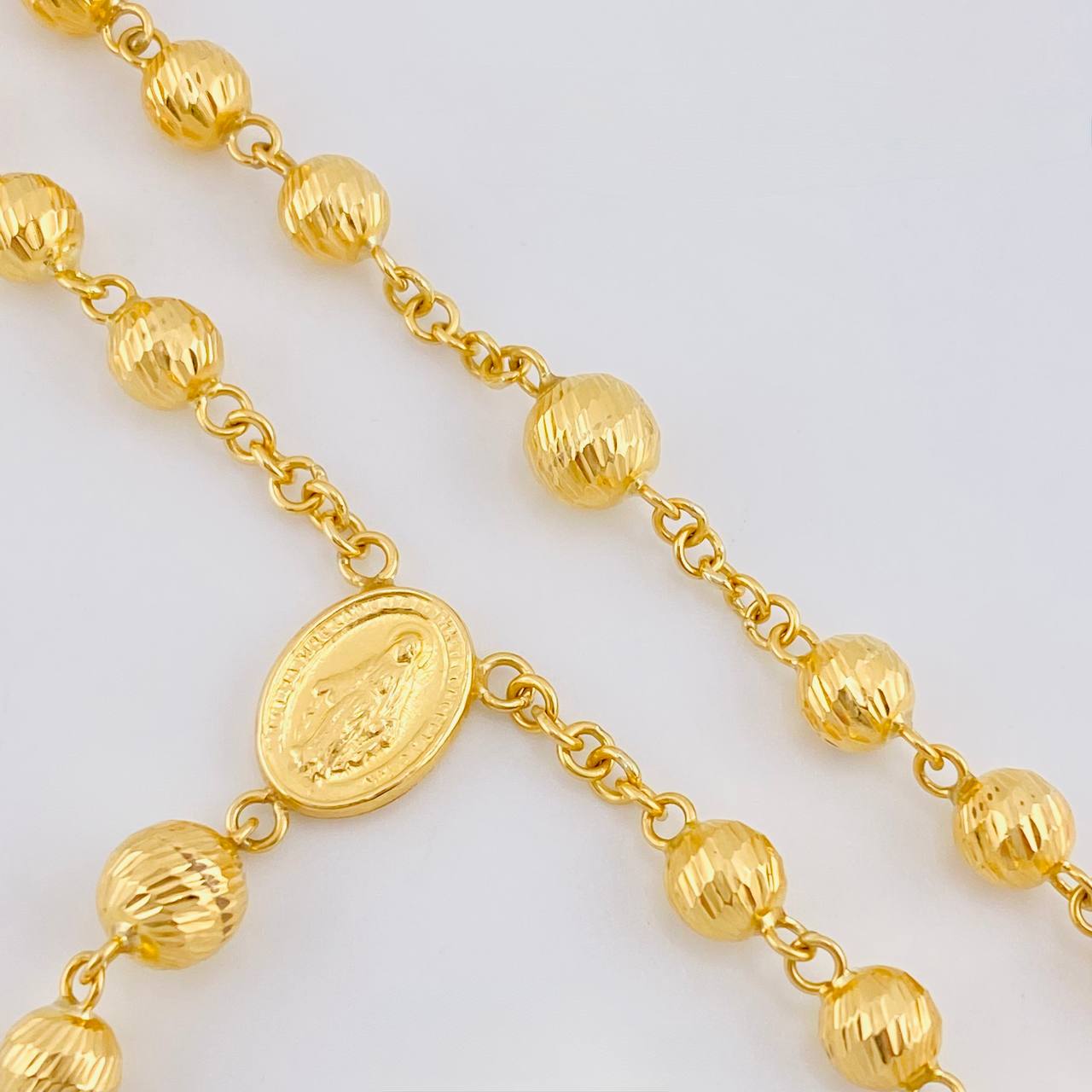 Rosario Virgen Milagrosa 20.5 g / 26 1/4 in / 7mm-6 mm Oro Amarillo 18K