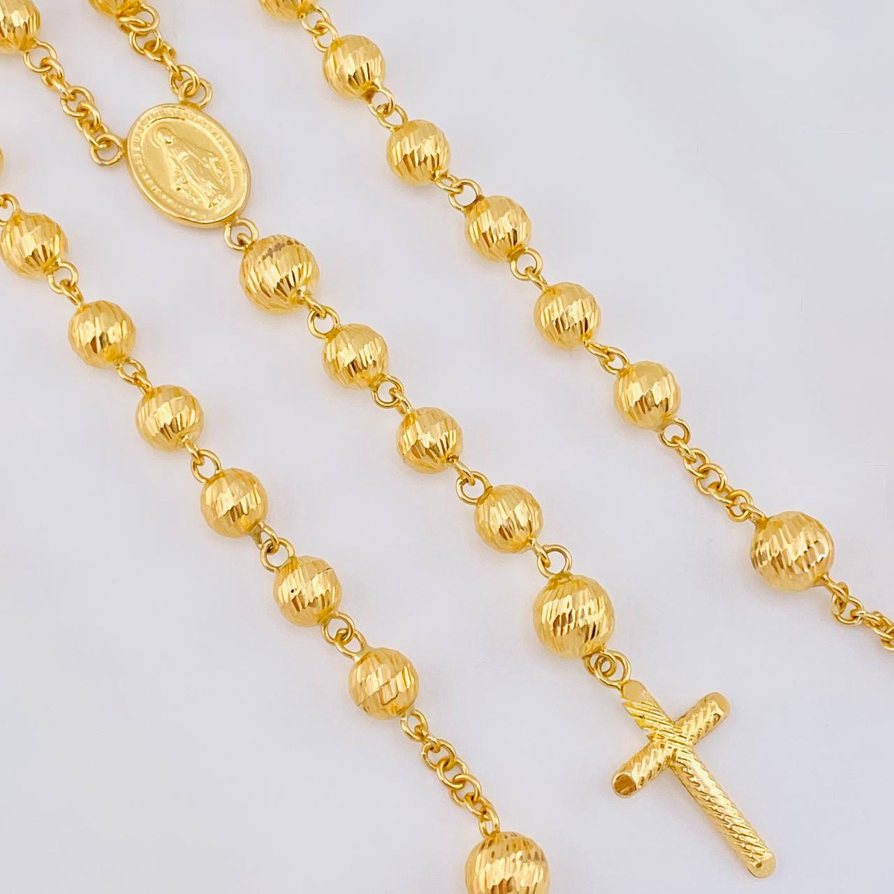 Rosario Virgen Milagrosa 20.5 g / 26 1/4 in / 7mm-6 mm Oro Amarillo 18K