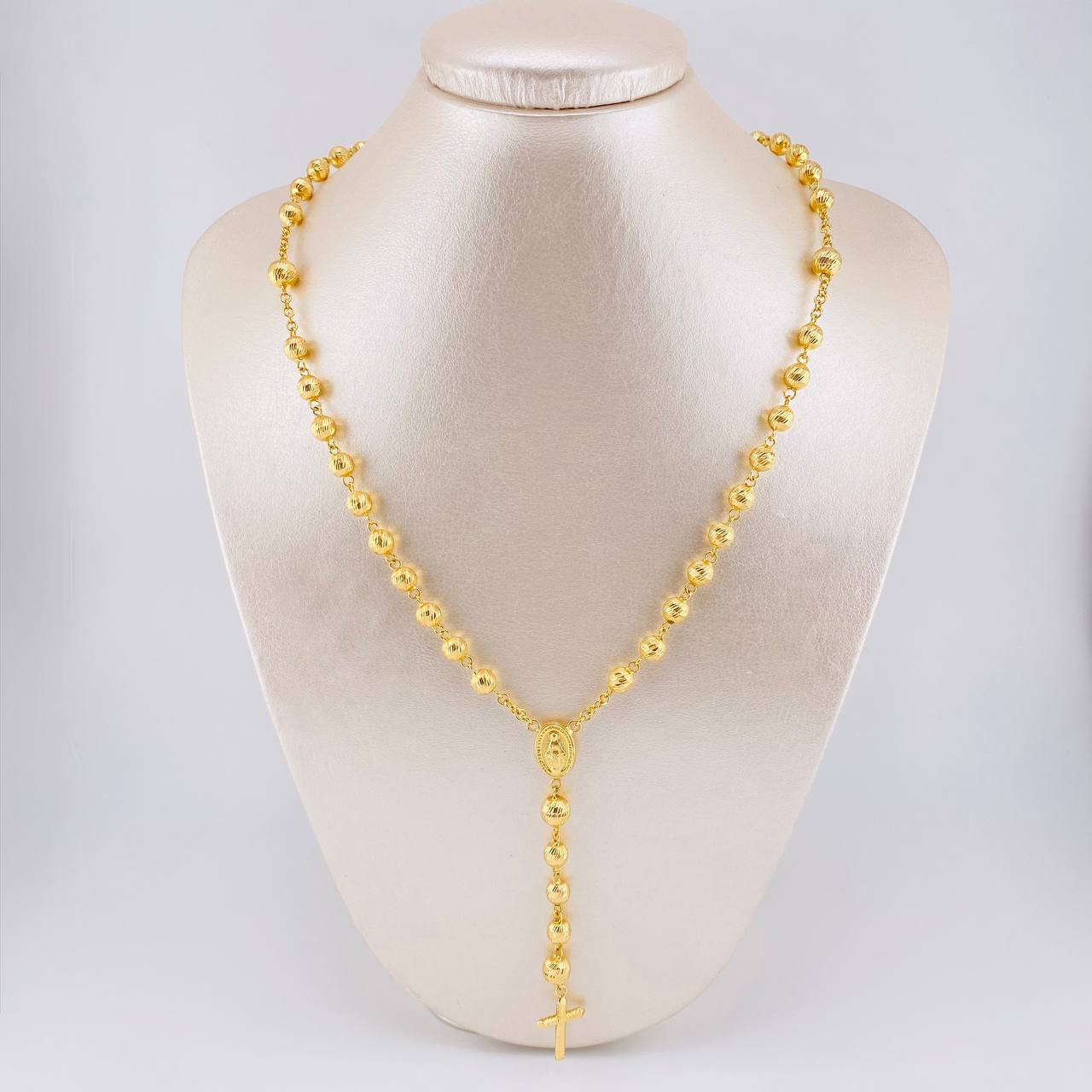 Rosario Virgen Milagrosa 20.5 g / 26 1/4 in / 7mm-6 mm Oro Amarillo 18K