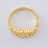 Heart Crown Ring 15S 2.95 g / T7 18K Yellow Gold