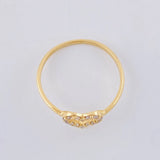Anillo Silueta Corazón 1.3 g / T5 1/2 Oro Amarillo 18K