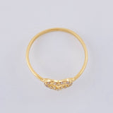 Anillo Silueta Corazón 1.3 g / T7 Oro Amarillo 18K