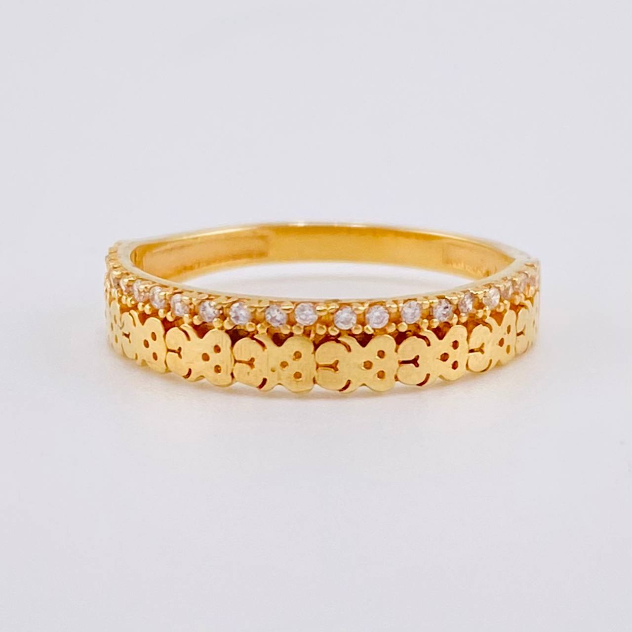 Anillo Churumbela Oso Ts 2.65 g / T7 1/4 Oro Amarillo 18K