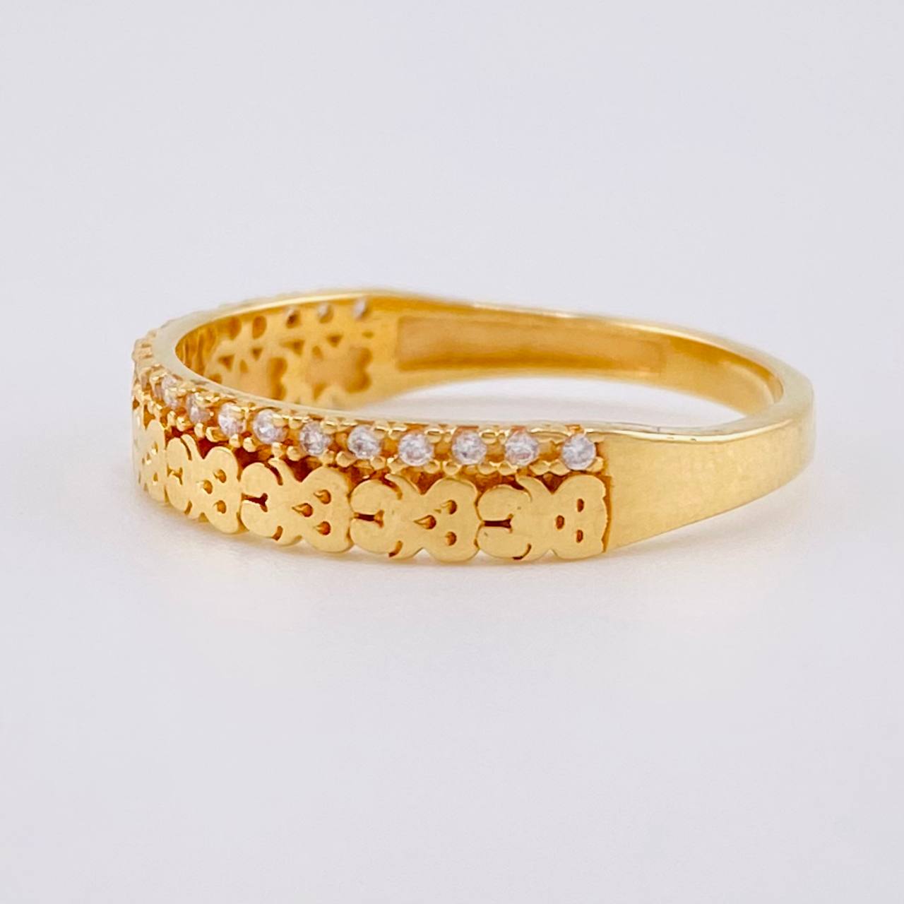 Anillo Churumbela Oso Ts 2.65 g / T7 1/4 Oro Amarillo 18K