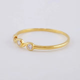 Intertwined Bubbles Ring 1.15 g / T5 1/2 Yellow Gold 18K