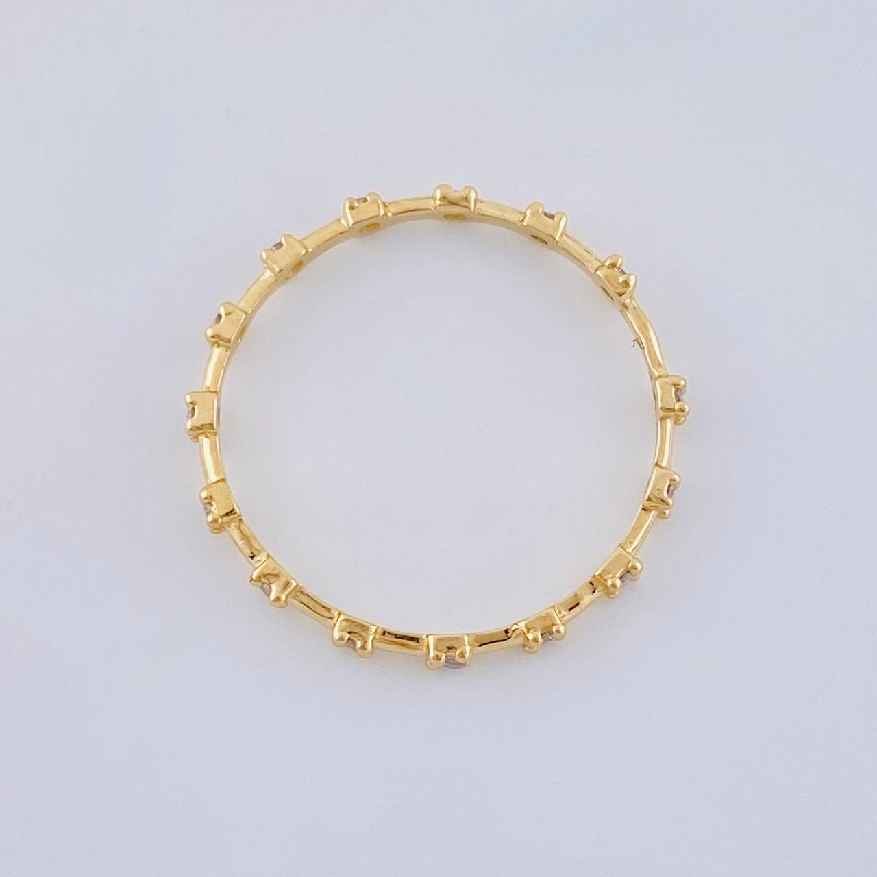 Anillo Linea Destellos 0.9 g / T6 1/2 Oro Amarillo 18K