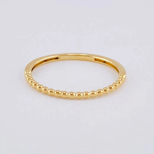 Partial Bubbles Ring 1.1g / T4 1/2 Yellow Gold 18K