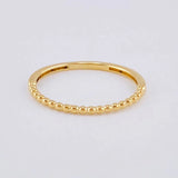 Anillo Burbujas Parciales 1.2 g / T6 1/2 Oro Amarillo 18K