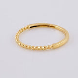 Anillo Burbujas Parciales 1.1 g / T6 3/4 Oro Amarillo 18K
