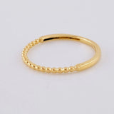 Anillo Burbujas Parciales 1.2 g / T6 1/2 Oro Amarillo 18K