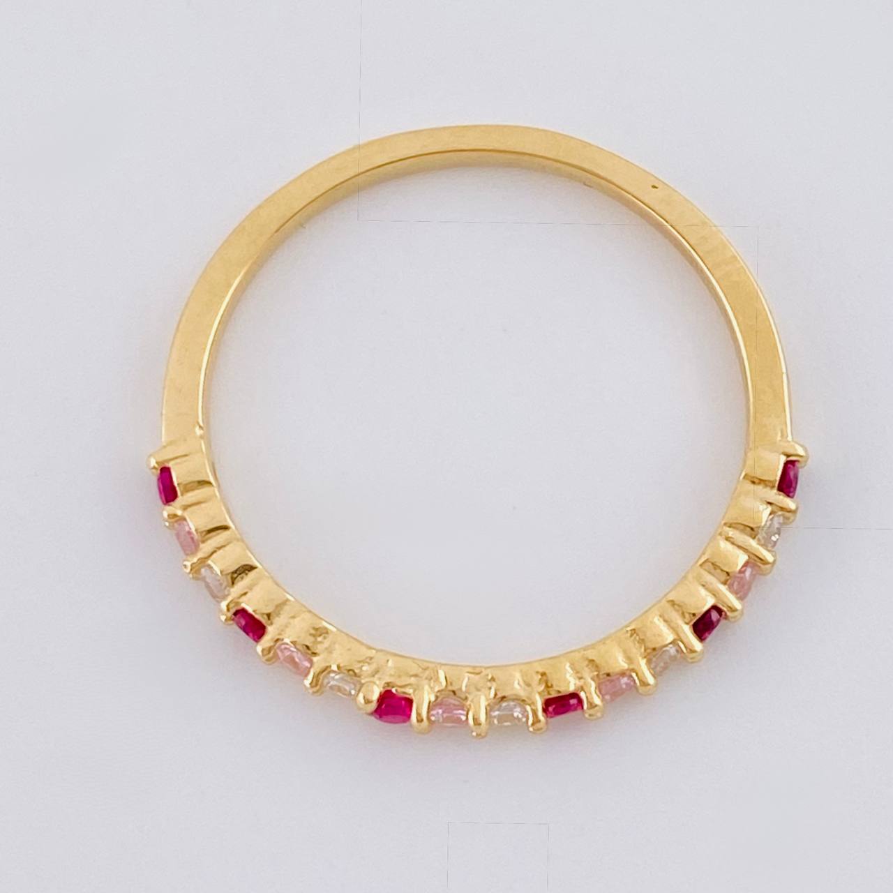Anillo Churumbela Intercalado 1.6 g / T6 1/4 Oro Amarillo 18K