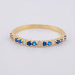 Anillo Churumbela Intercalado 1.6 g / T6 3/4 Oro Amarillo 18K