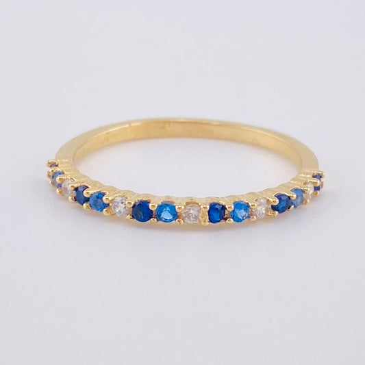 Anillo Churumbela Intercalado 1.6 g / T6 3/4 Oro Amarillo 18K