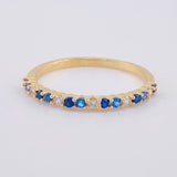 Anillo Churumbela Intercalado 1.6 g / T6 3/4 Oro Amarillo 18K