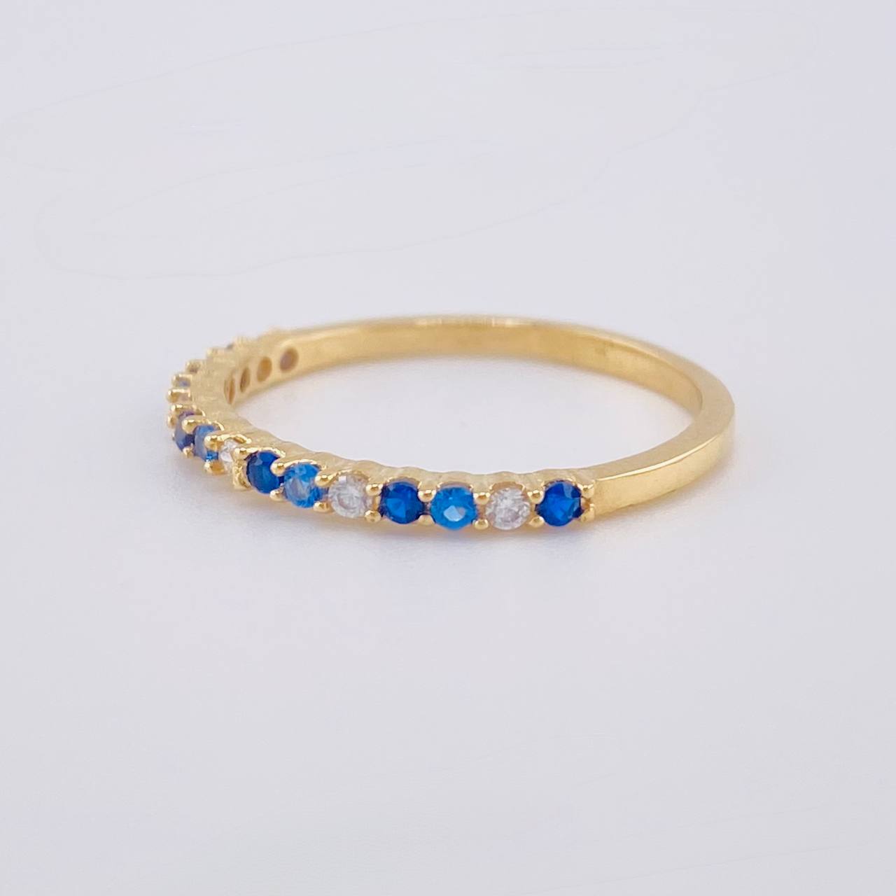 Anillo Churumbela Intercalado 1.6 g / T6 3/4 Oro Amarillo 18K