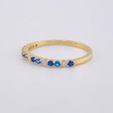 Anillo Churumbela Intercalado 1.6 g / T6 3/4 Oro Amarillo 18K