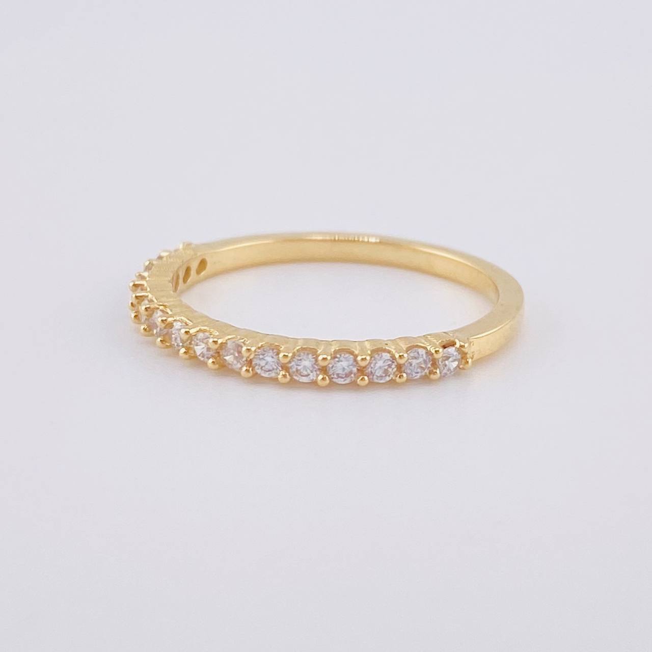 Anillo Churumbela Carril Tupido 1.7 g / T5 3/4 Oro Amarillo 18K