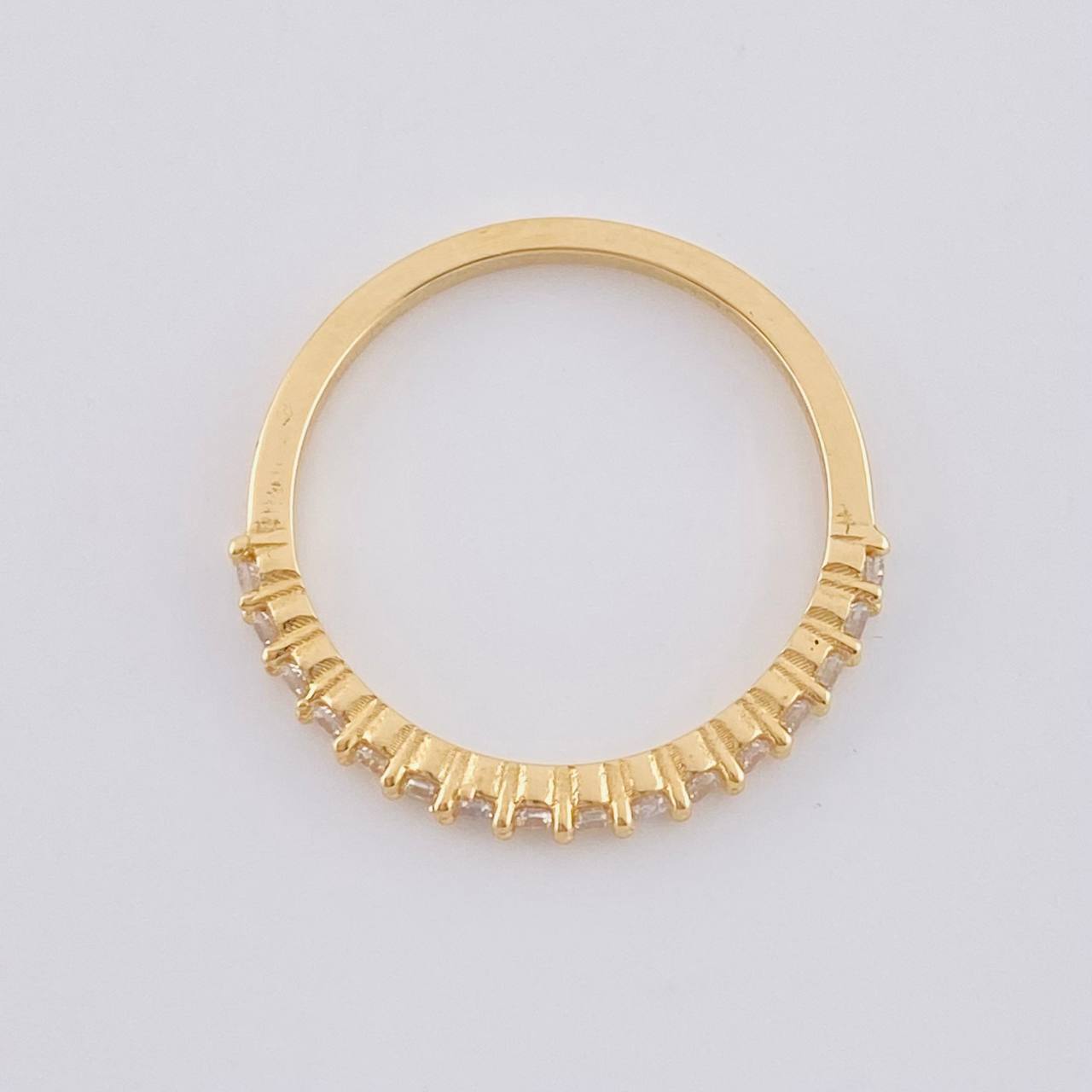 Anillo Churumbela Carril Tupido 1.7 g / T5 3/4 Oro Amarillo 18K