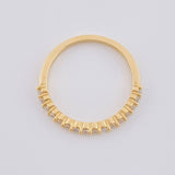 Anillo Churumbela Carril Tupido 1.7 g / T5 3/4 Oro Amarillo 18K
