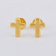 Topos Cruz Lisa 0.6 g / in / 9 mm Oro Amarillo 18K