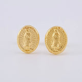 Topos Virgen Guadalupe 0.7 g / in / 8.2 mm Oro Amarillo 18K