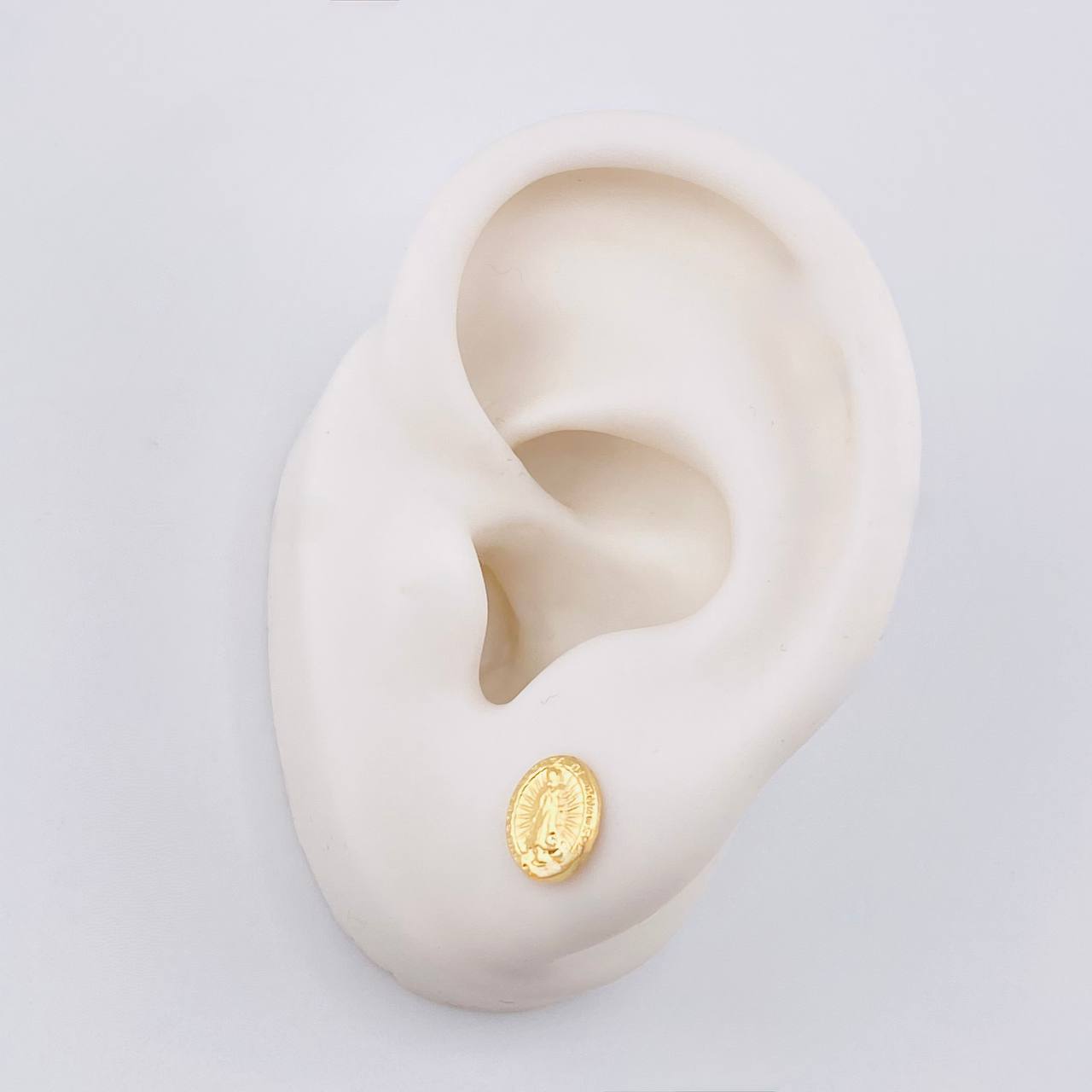 Topos Virgen Guadalupe 0.6 g / in / 7 mm Oro Amarillo 18K