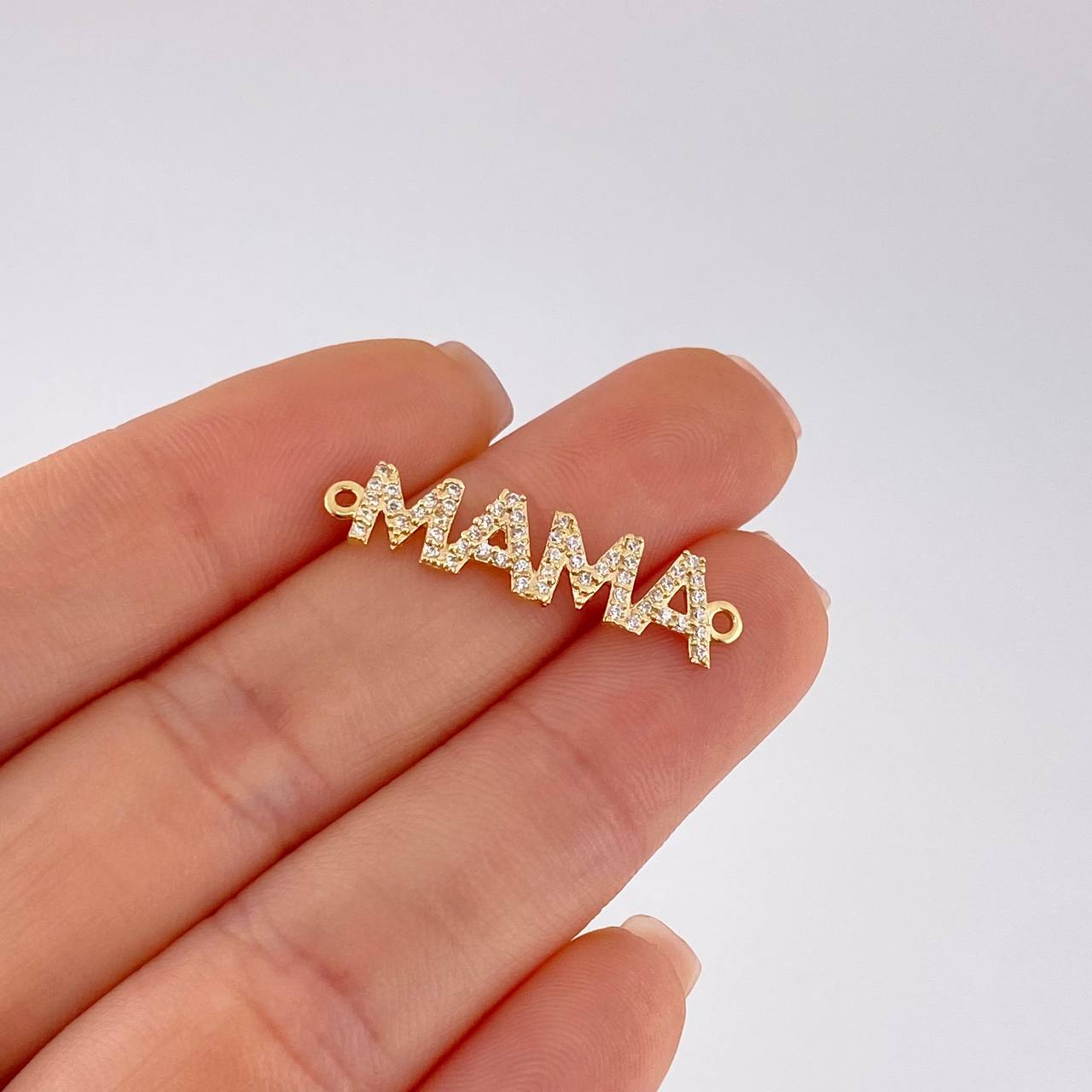 Herraje Mama 1.25 g / 3/4 in Oro Amarillo 18K