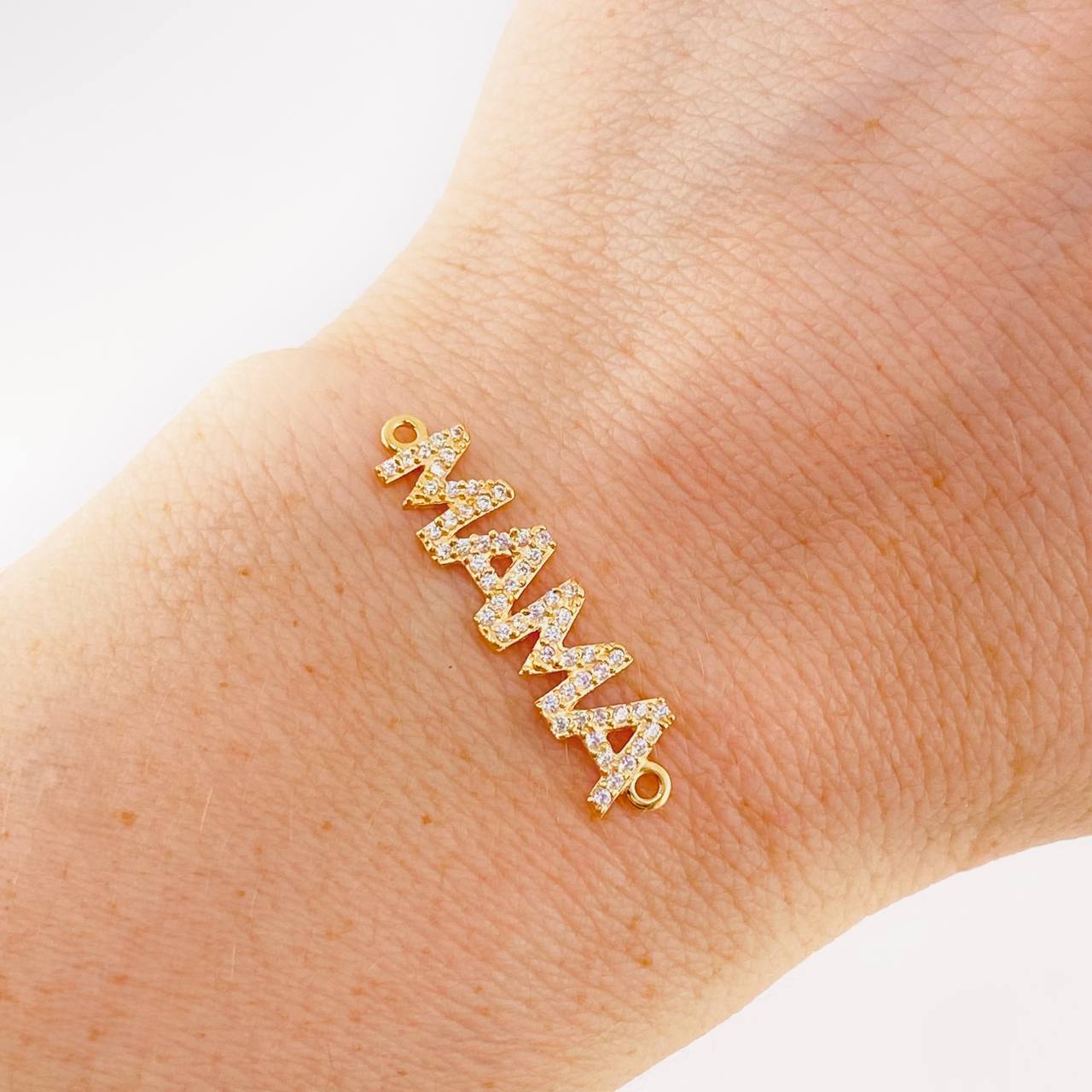 Herraje Mama 1.25 g / 3/4 in Oro Amarillo 18K