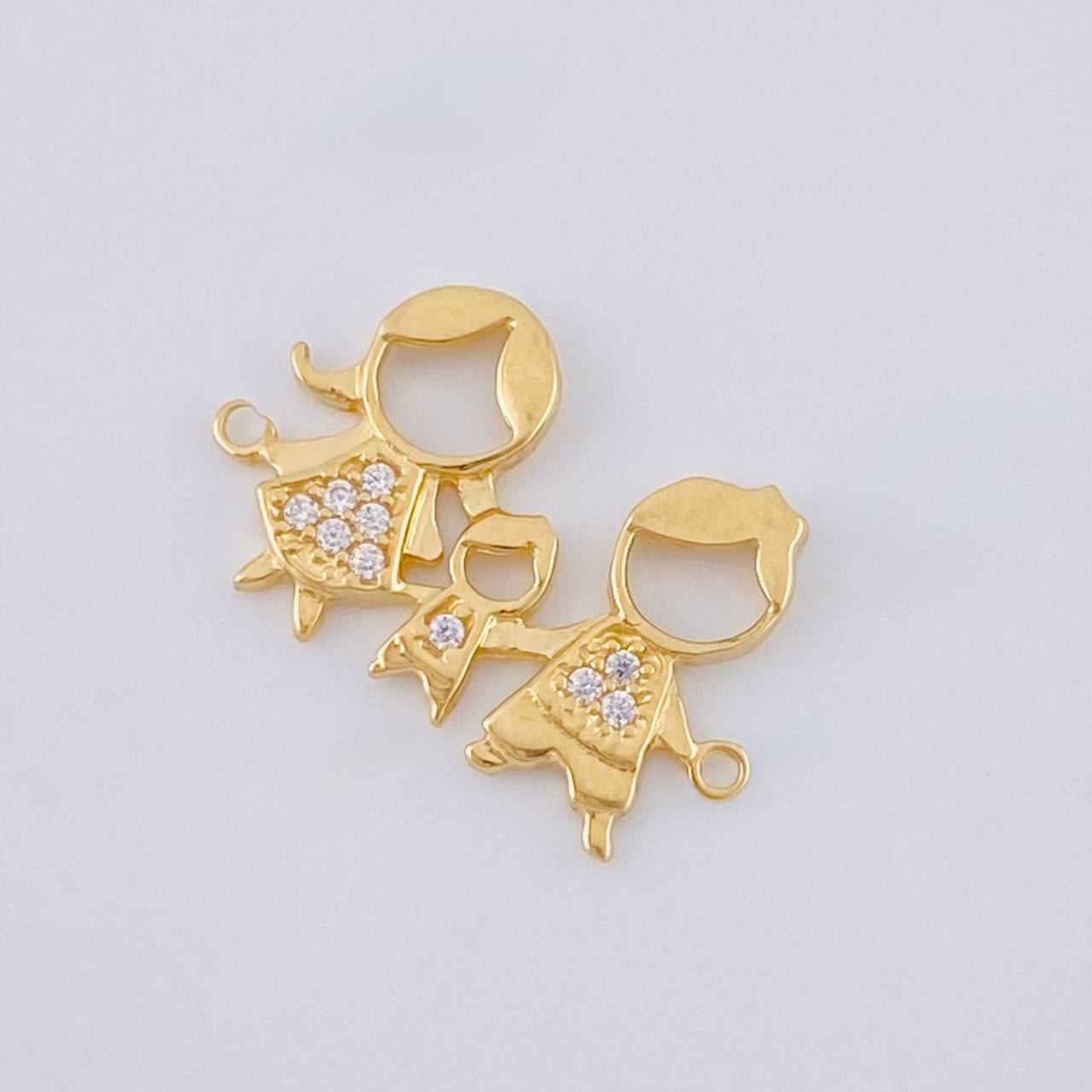 Herraje Familia 1.8 g / 3/4 in Oro Amarillo 18K