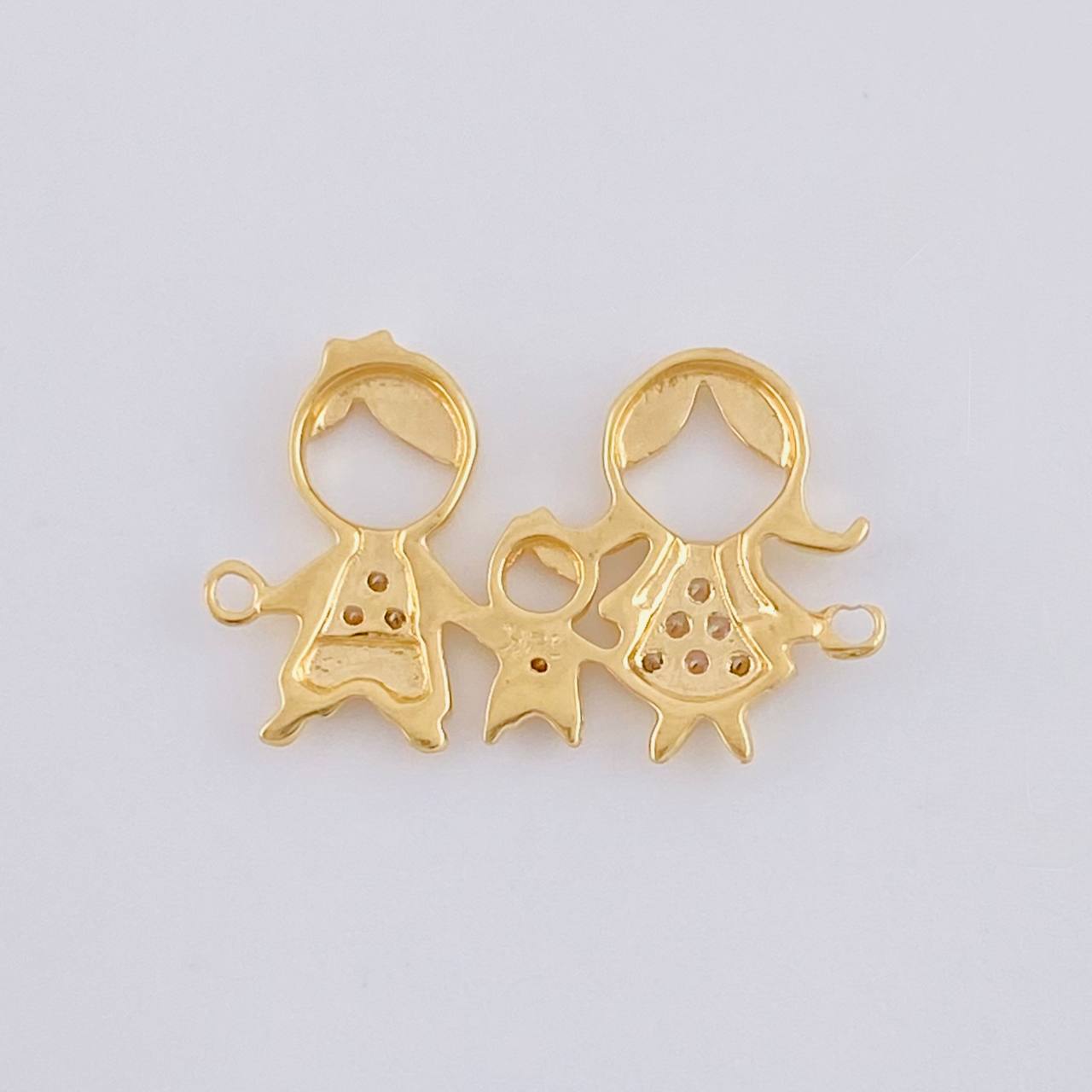 Herraje Familia 1.8 g / 3/4 in Oro Amarillo 18K