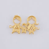 Herraje Familia 1.8 g / 3/4 in Oro Amarillo 18K