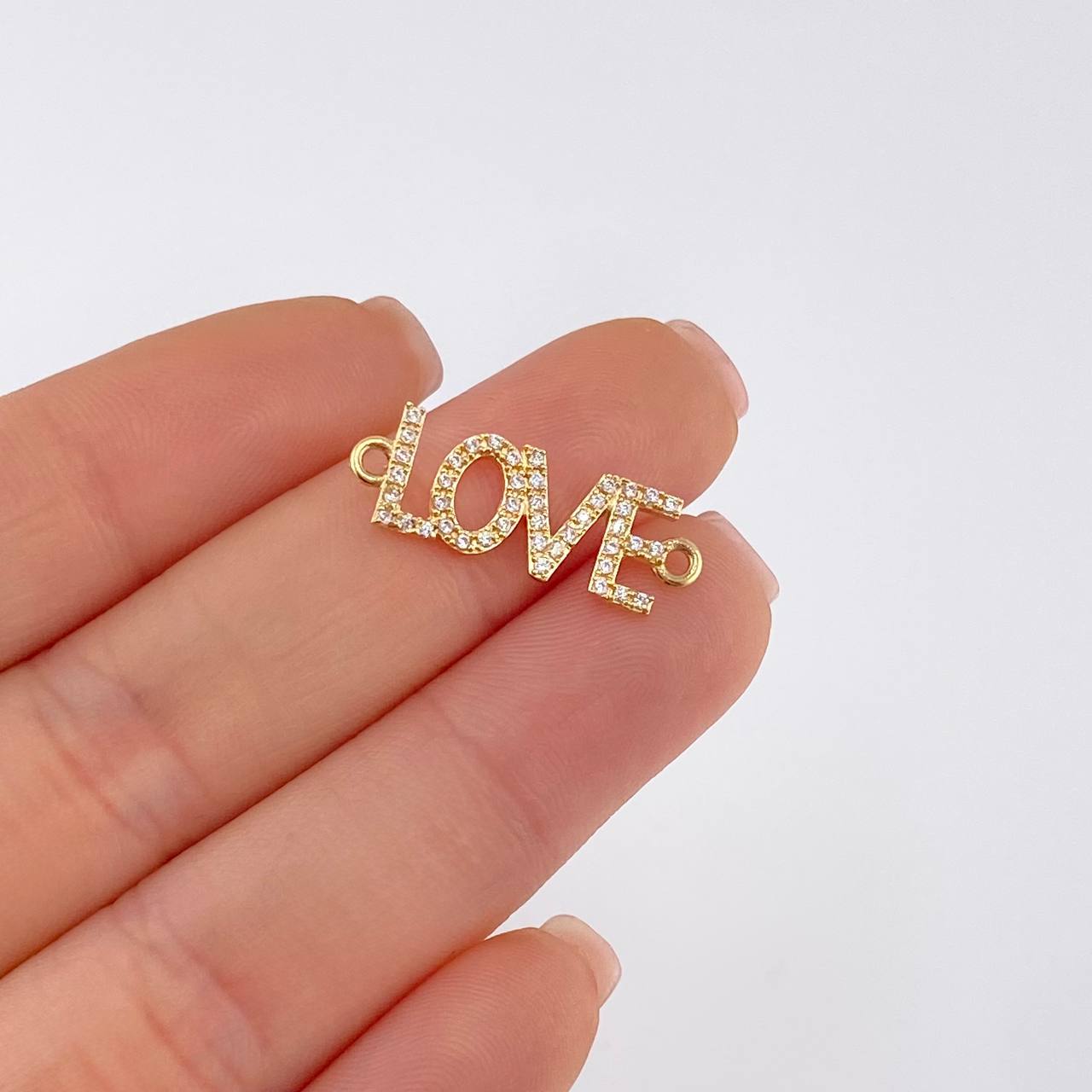 Herraje Love 1.4 g / 1 in Oro Amarillo 18K