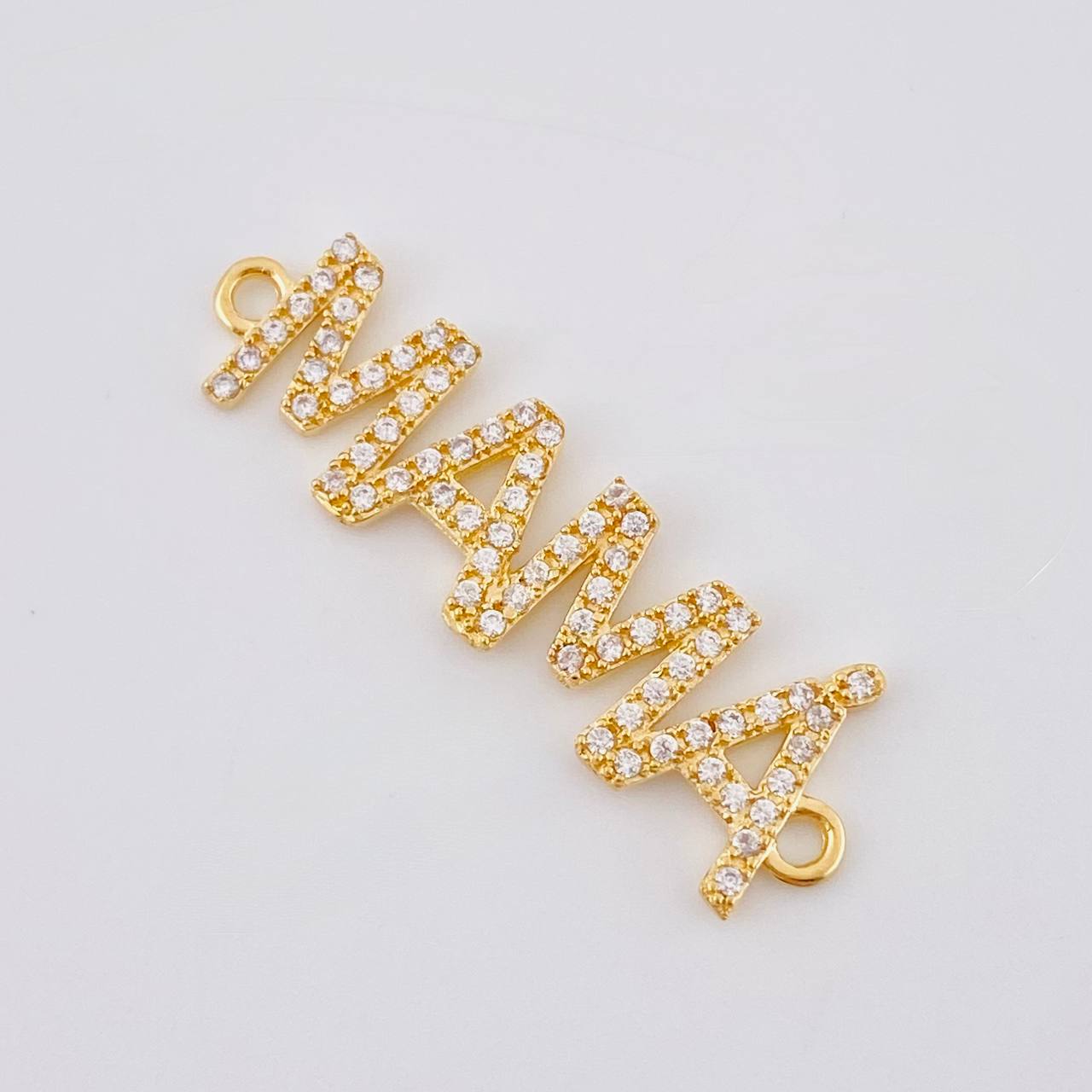 Herraje Mama 1.2 g / 1 1/4 in Oro Amarillo 18K