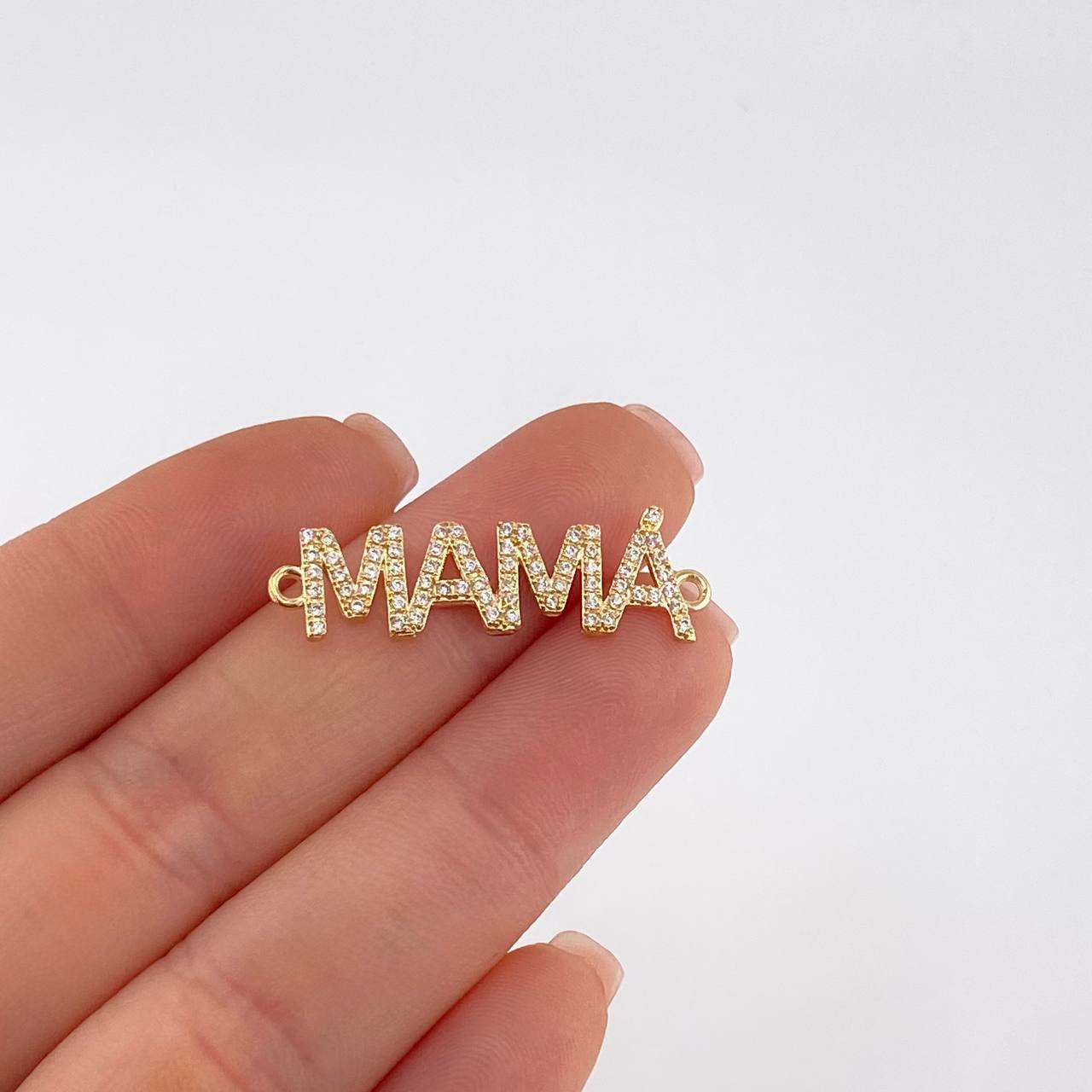 Herraje Mama 1.2 g / 1 1/4 in Oro Amarillo 18K