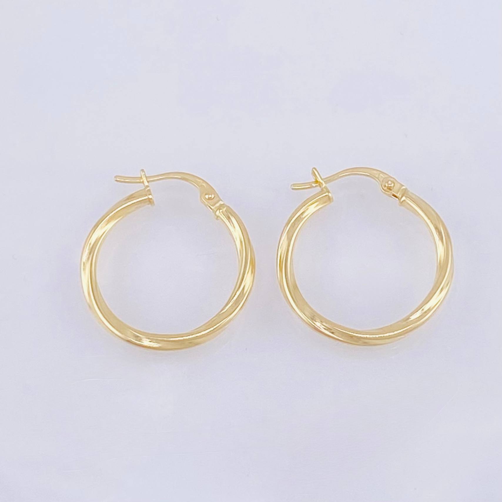 Candongas Eve Delgadas 1gr / 3/4 in / Oro Amarillo 18K *