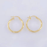 Candongas Lore 1.15gr / 3/4 in / Oro Amarillo 18K